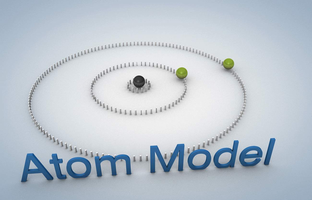 Illustration of Bohr's atom model